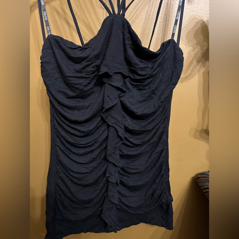 XOXO Halter Rushed Top - Picture 3 of 5